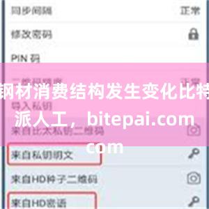 钢材消费结构发生变化比特派人工，bitepai.com