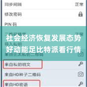 社会经济恢复发展态势好动能足比特派看行情