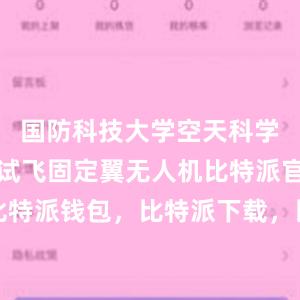 国防科技大学空天科学学院学员试飞固定翼无人机比特派官网，比特派钱包，比特派下载，比特派怎样使用教程